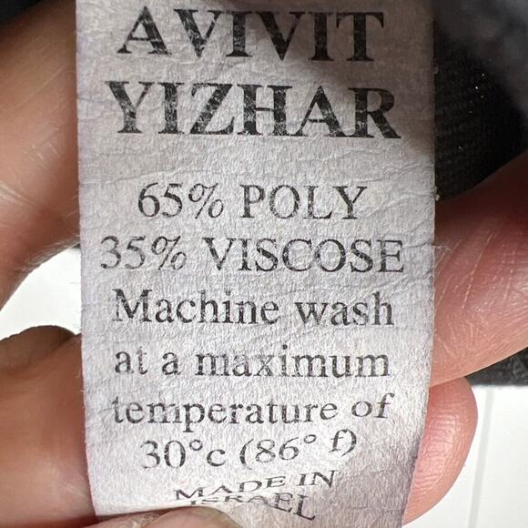 Avivit Yizhar Shirt Cropped Dolman Sleeve Shrug Boho Artsy Mock Neck Lace Detail - Picture 6 of 7